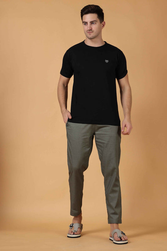 Buy Plus Size Misty Green Cotton Pajama Pant At Apella | Sizes XS to 10 XL | India | Free Delivery | Customized