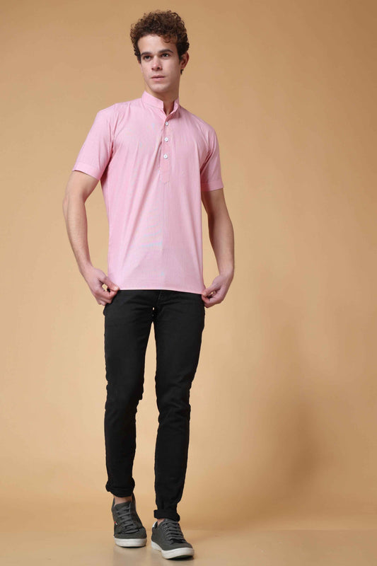 Buy Plus Size Orchid Pink Short Kurta At Apella | Sizes XS to 10 XL | India | Free Delivery | Customized