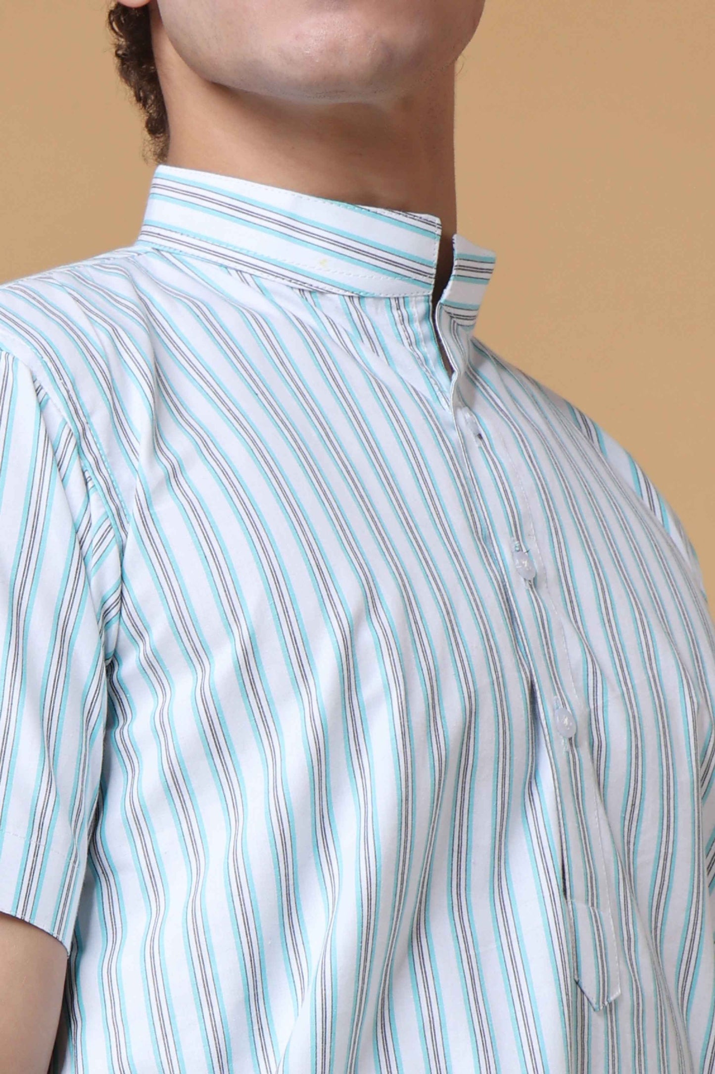 Buy Plus Size Sky Striped Lounge Wear Set At Apella | Sizes XS to 10 XL | India | Free Delivery | Customized