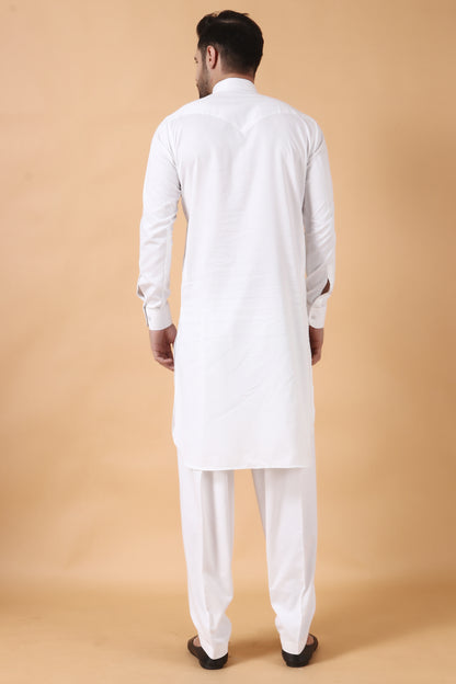 White Kurta Pajama For Men