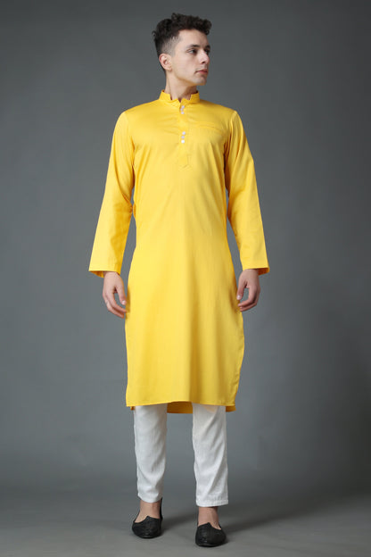 Yellow Kurta For Haldi