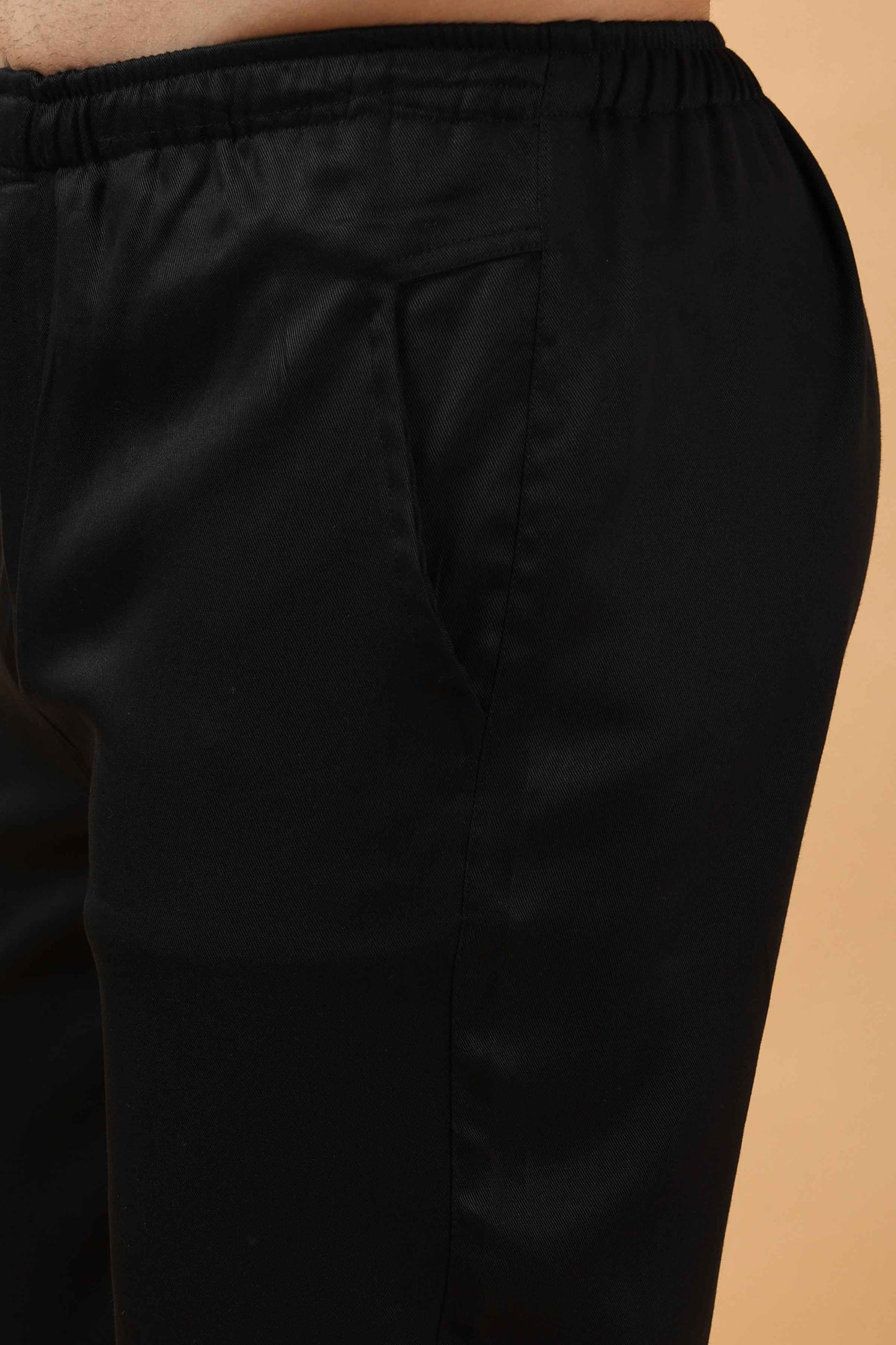 Buy Plus Size Candy Black Tencel Capri At Apella | Sizes XS to 10 XL | India | Free Delivery | Customized