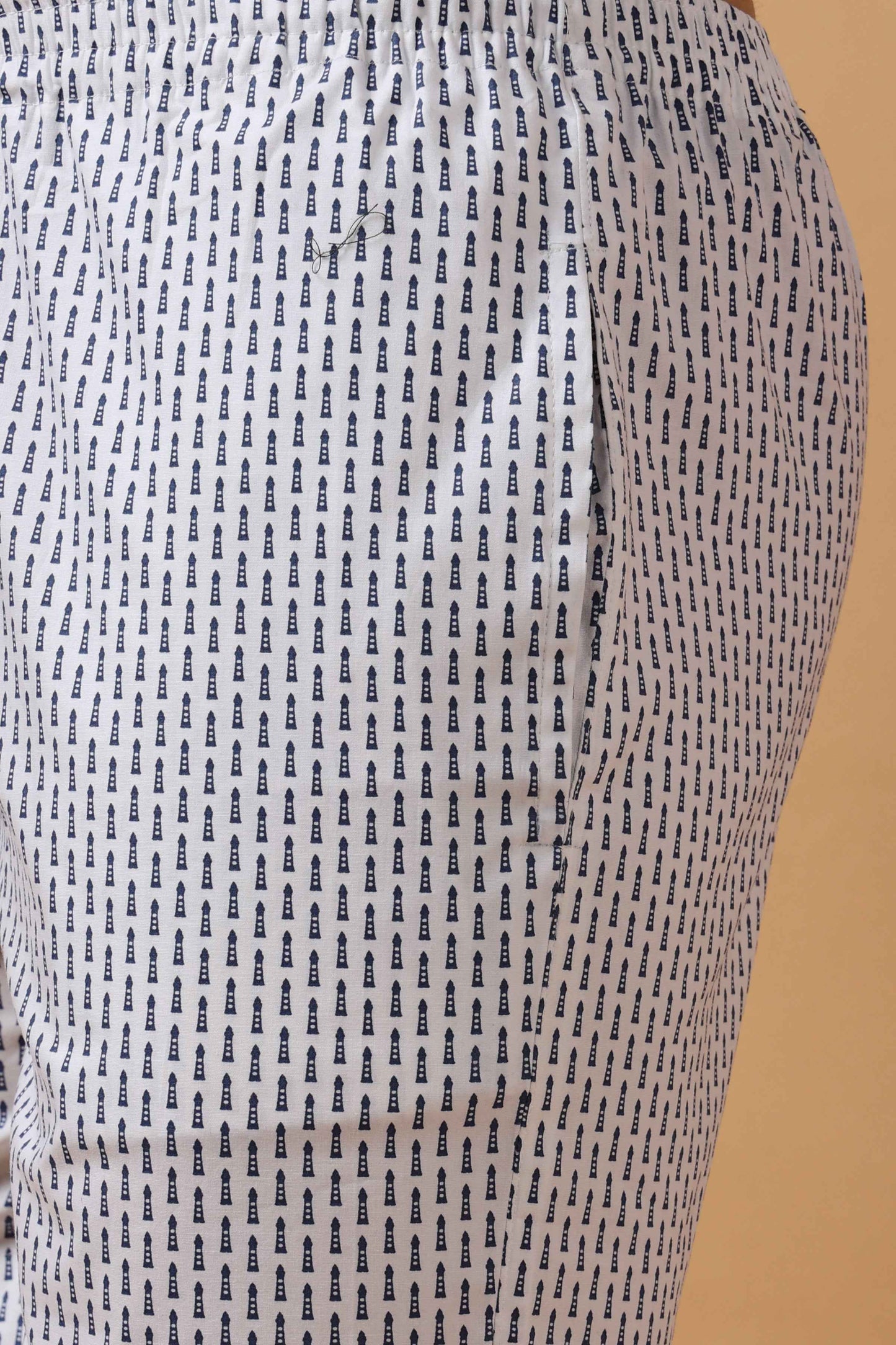 Buy Plus Size Glacier White Poplin Lycra Shorts At Apella | Sizes XS to 10 XL | India | Free Delivery | Customized