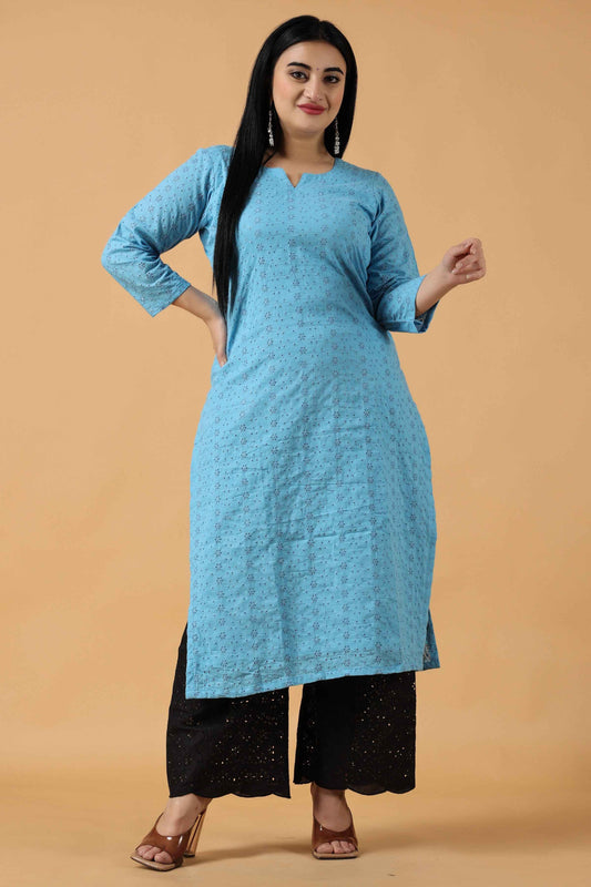 Firozi Chikan Kurta