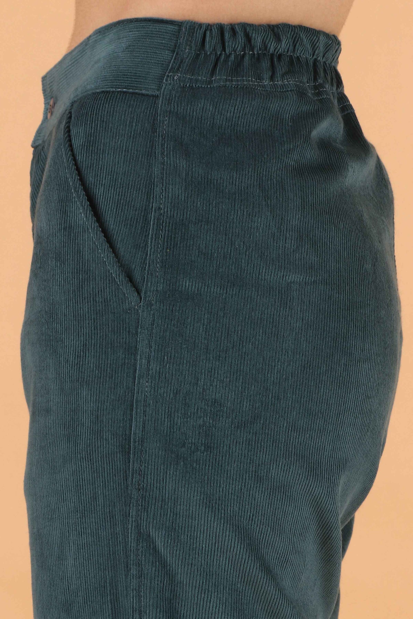 Buy Plus Size Solid Corduroy Pants At Apella | Sizes XS to 10 XL | India | Free Delivery | Customized