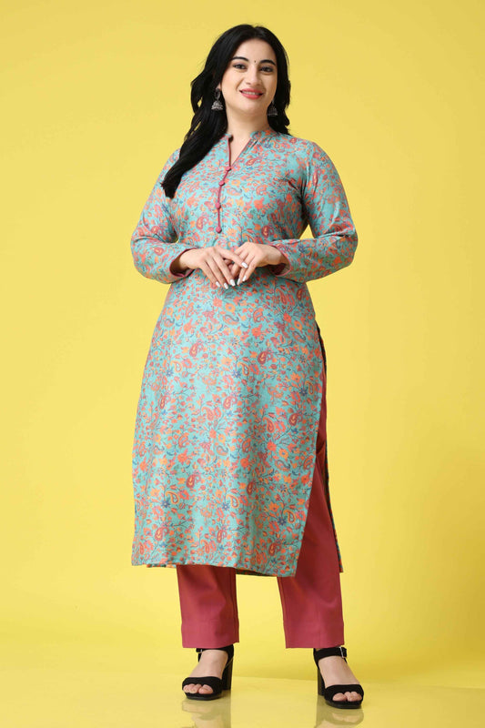 Buy Plus Size Easy Elegance Woollen Kurta Set At Apella | Sizes XS to 10 XL | India | Free Delivery | Customized