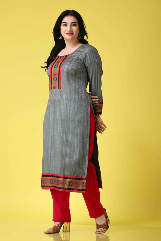 Buy Plus Size Candle Light Woollen Kurta At Apella | Sizes XS to 10 XL | India | Free Delivery | Customized