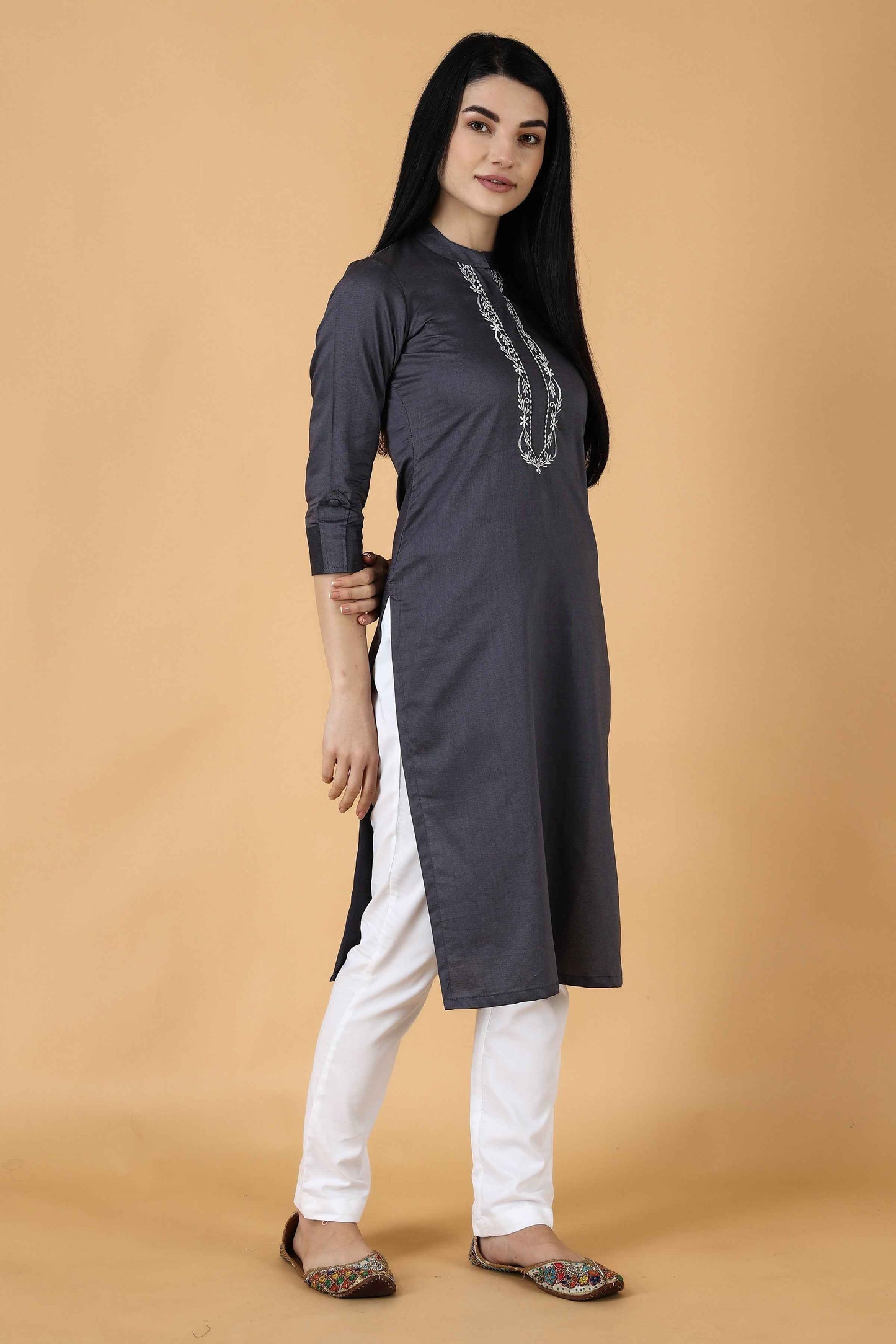 Buy Plus Size Sublime Cotton Kurta At Apella | Sizes XS to 10 XL | India | Free Delivery | Customized