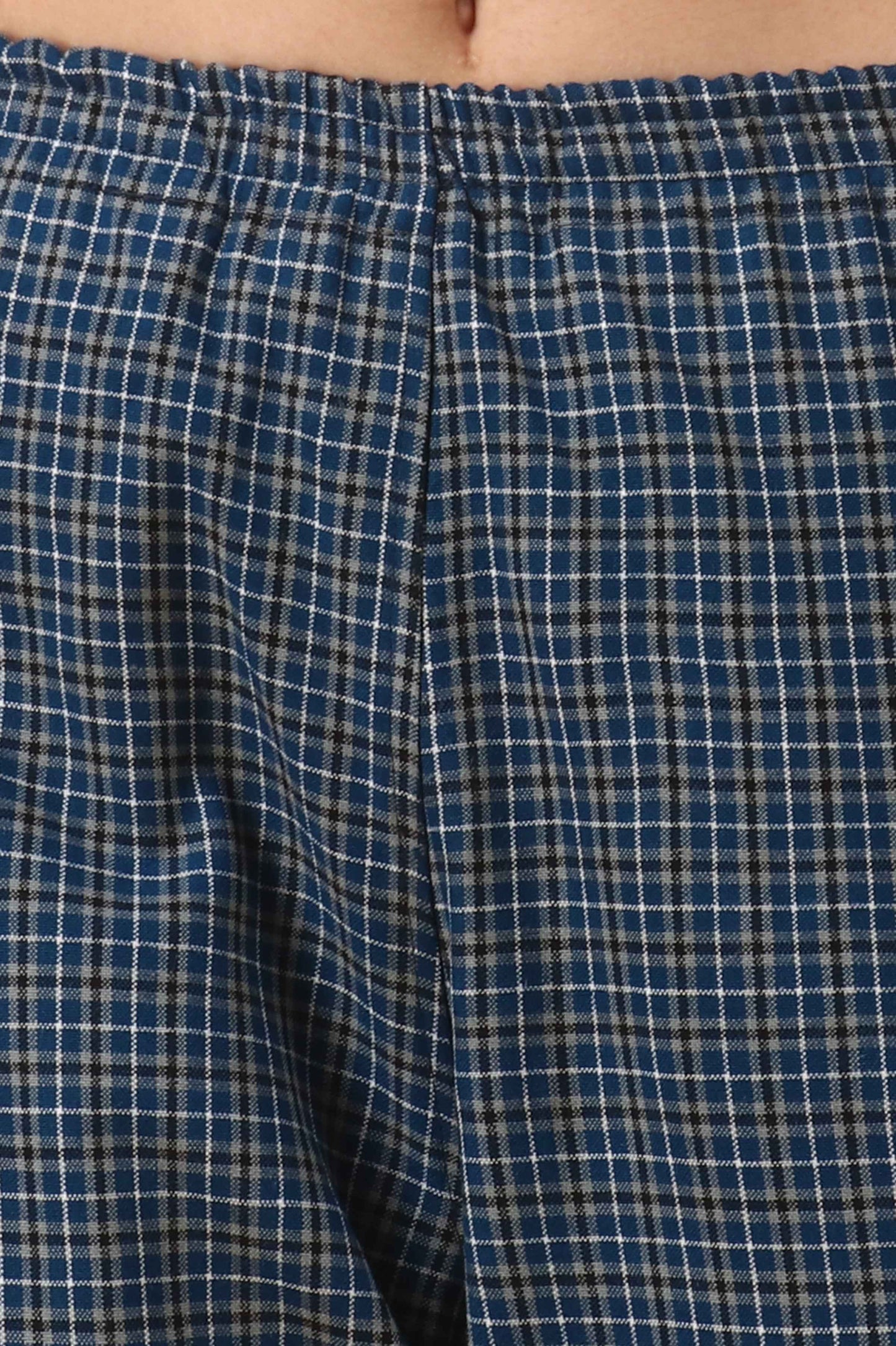 Buy Plus Size Navy Woollen Pajama At Apella | Sizes XS to 10 XL | India | Free Delivery | Customized