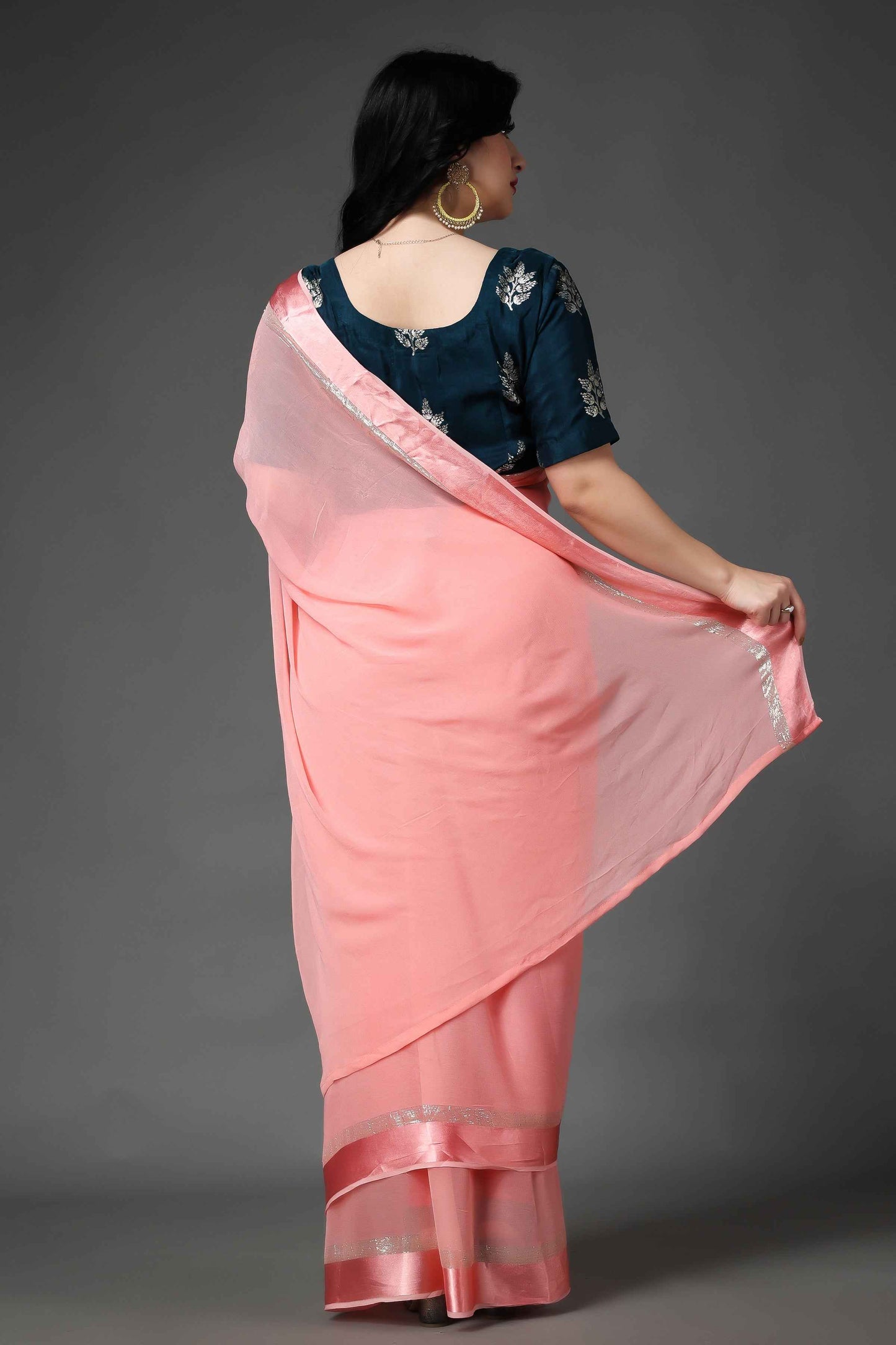 Buy Plus Size Peacock Green Silk Blouse At Apella | Sizes XS to 10 XL | India | Free Delivery | Customized