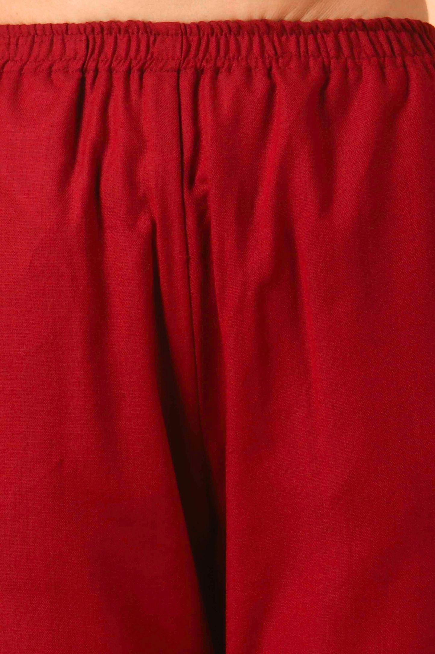 Red Woollen Pant Palazzo