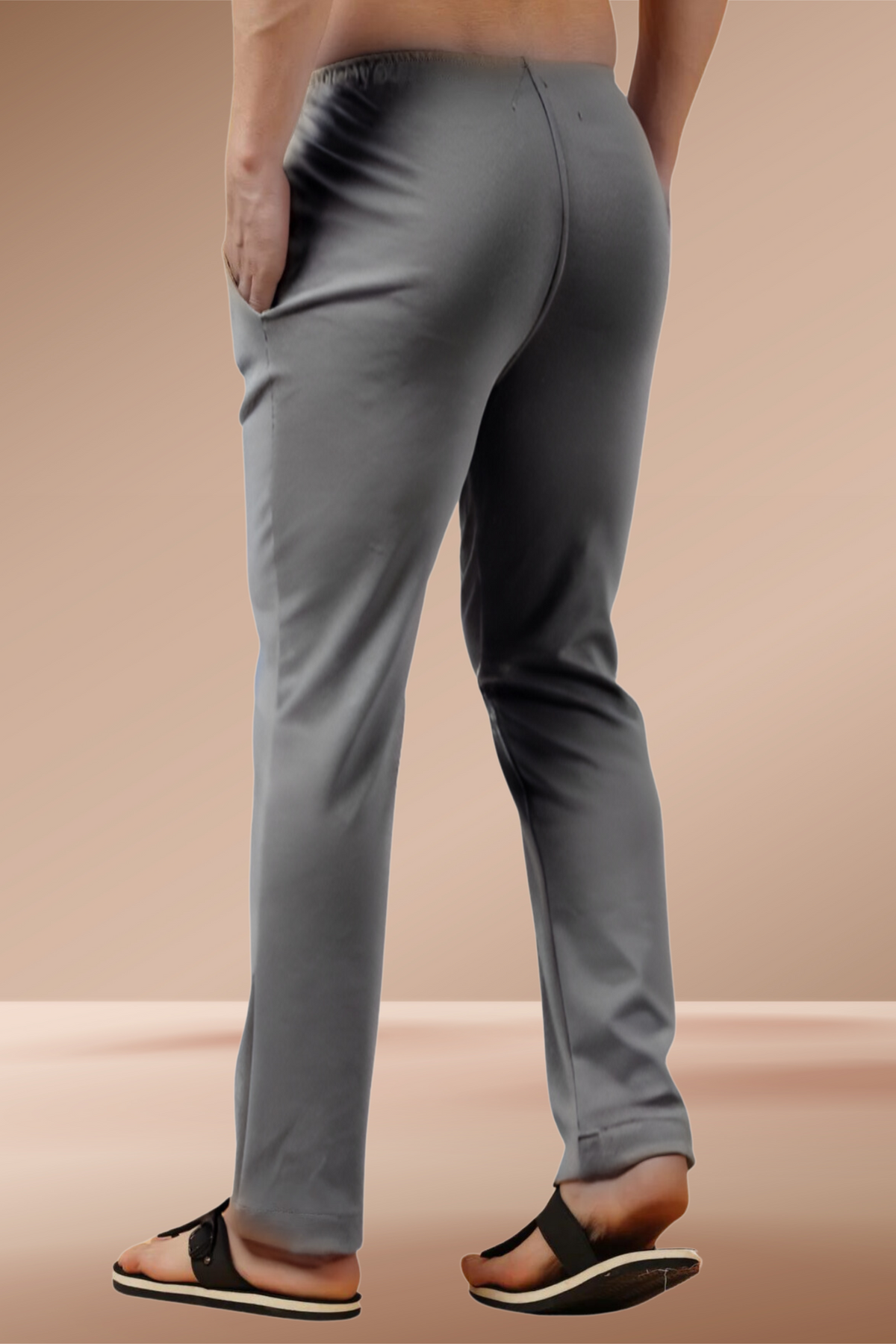 Buy Plus Size ​Brown Stretch Joggers At Apella | Sizes XS to 10 XL | India | Free Delivery | Customized