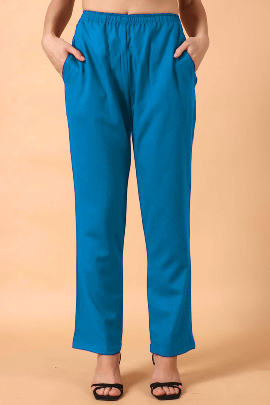 Firozi Woollen Pant Palazzo