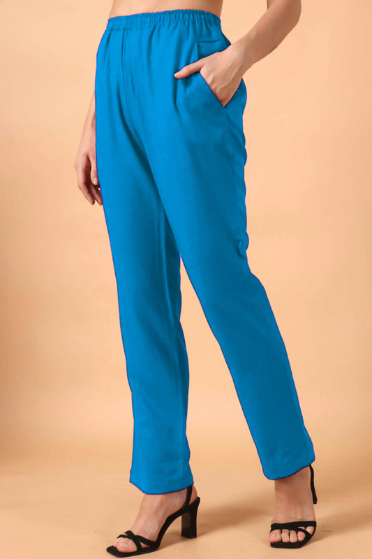 Firozi Woollen Pant Palazzo