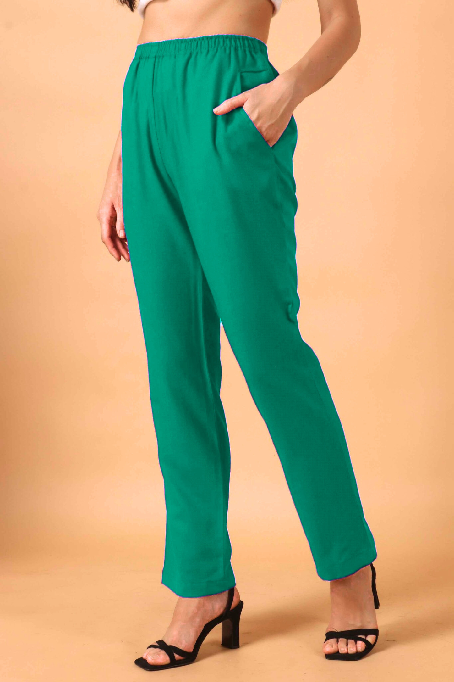 Aquamarine Woollen Pant Palazzo