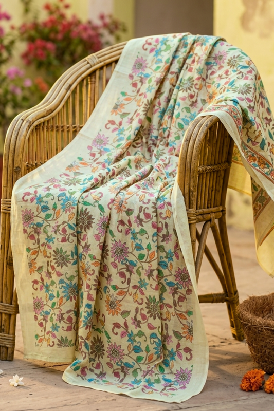 Blush Green Organza Dupatta