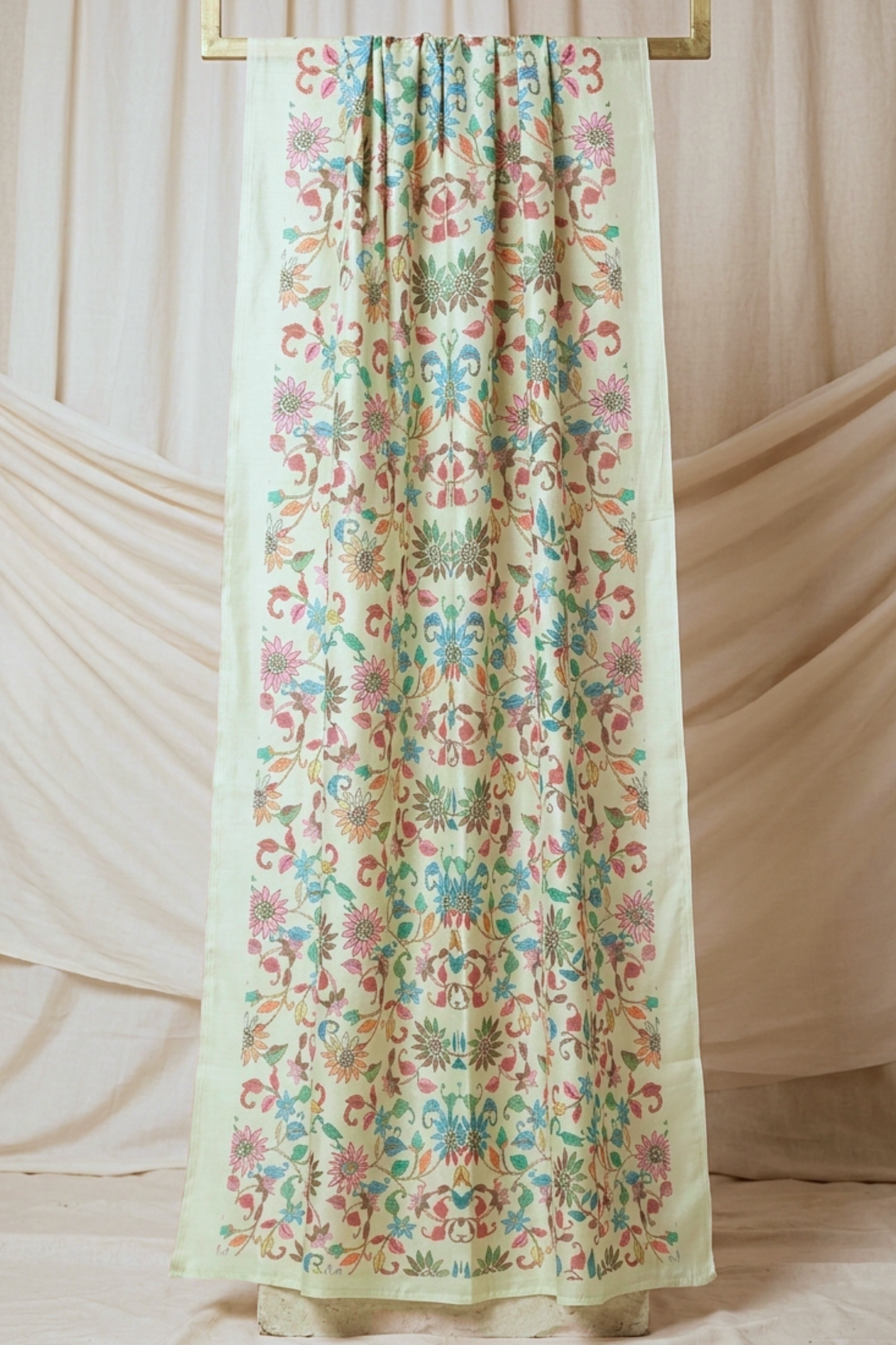 Blush Green Organza Dupatta