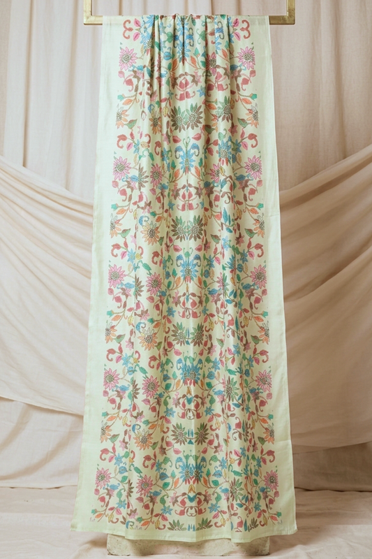 Blush Green Organza Dupatta
