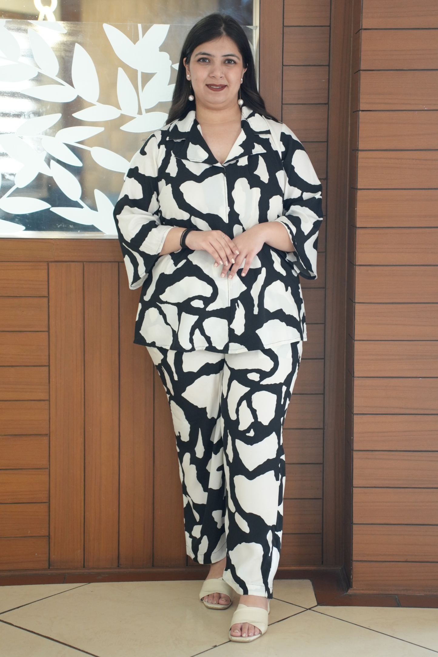 Inked Canvas Printed Co-ord Set