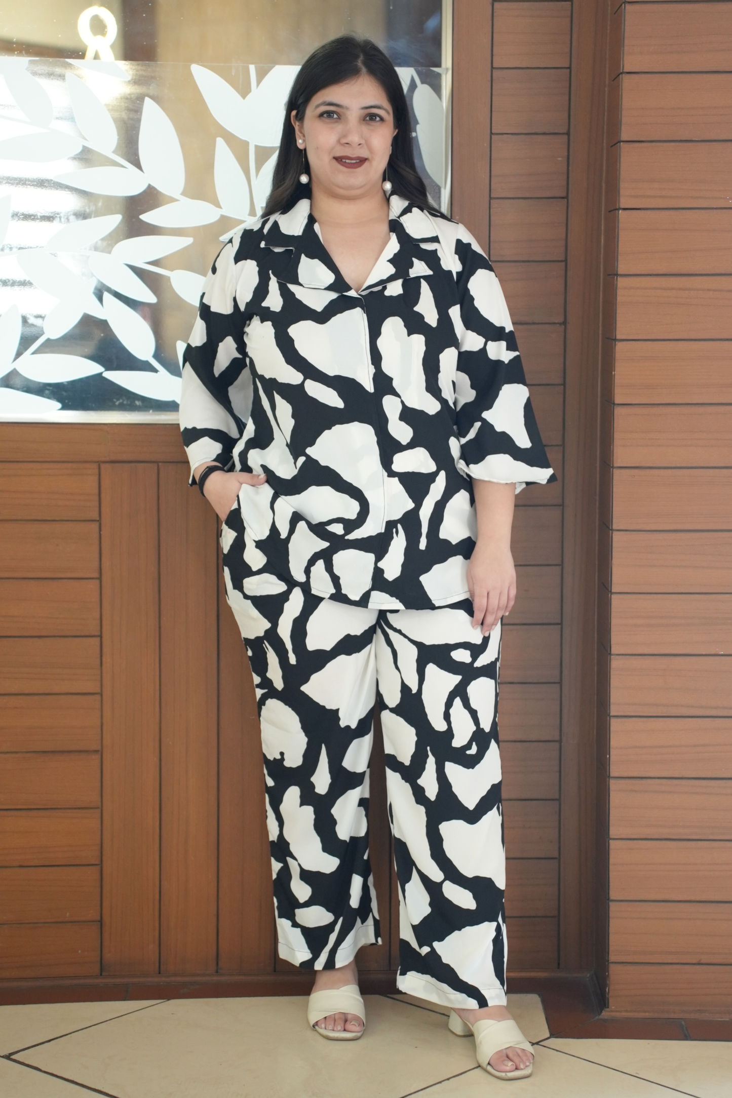 Inked Canvas Printed Co-ord Set