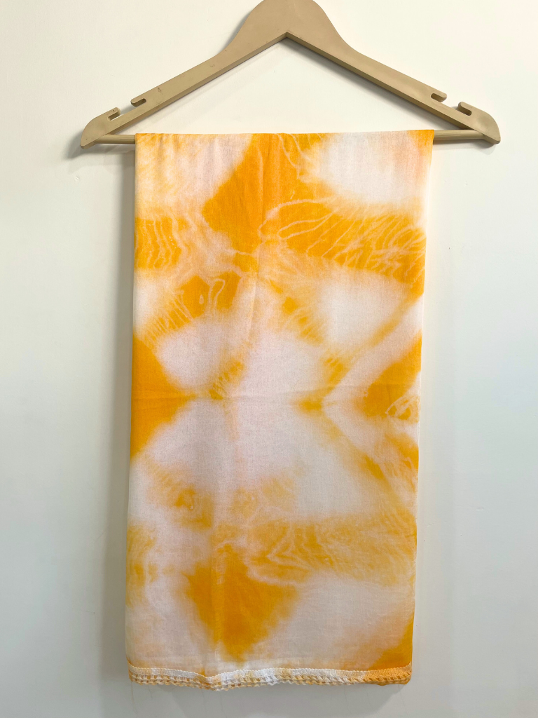 Yellow Chiffon Tie & Dye Dupatta