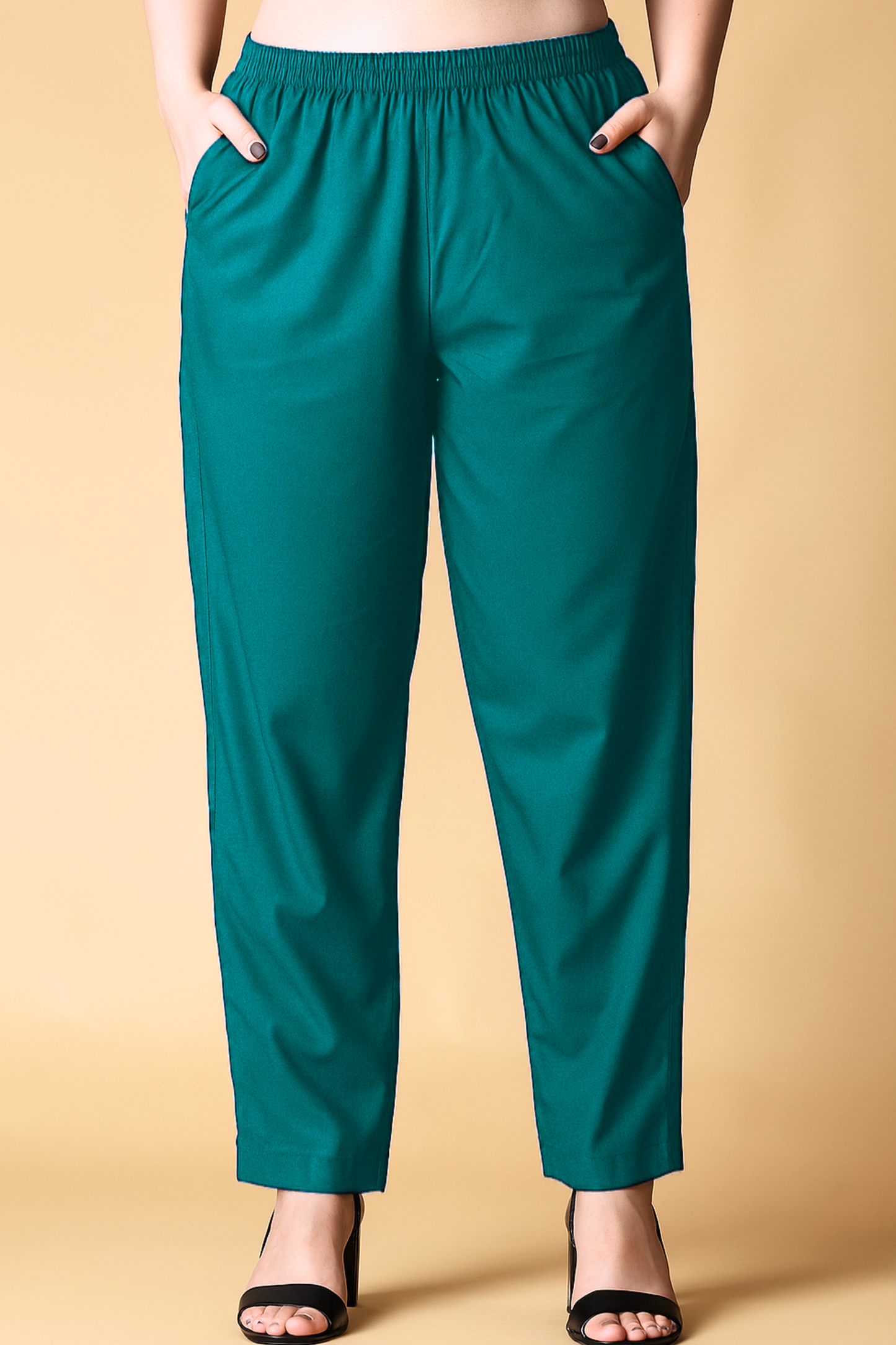 Sea Green Cotton Kurti Pant