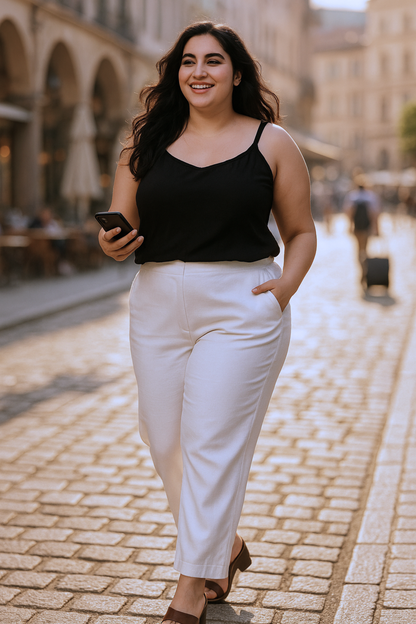Apella Lycra Slub Pants