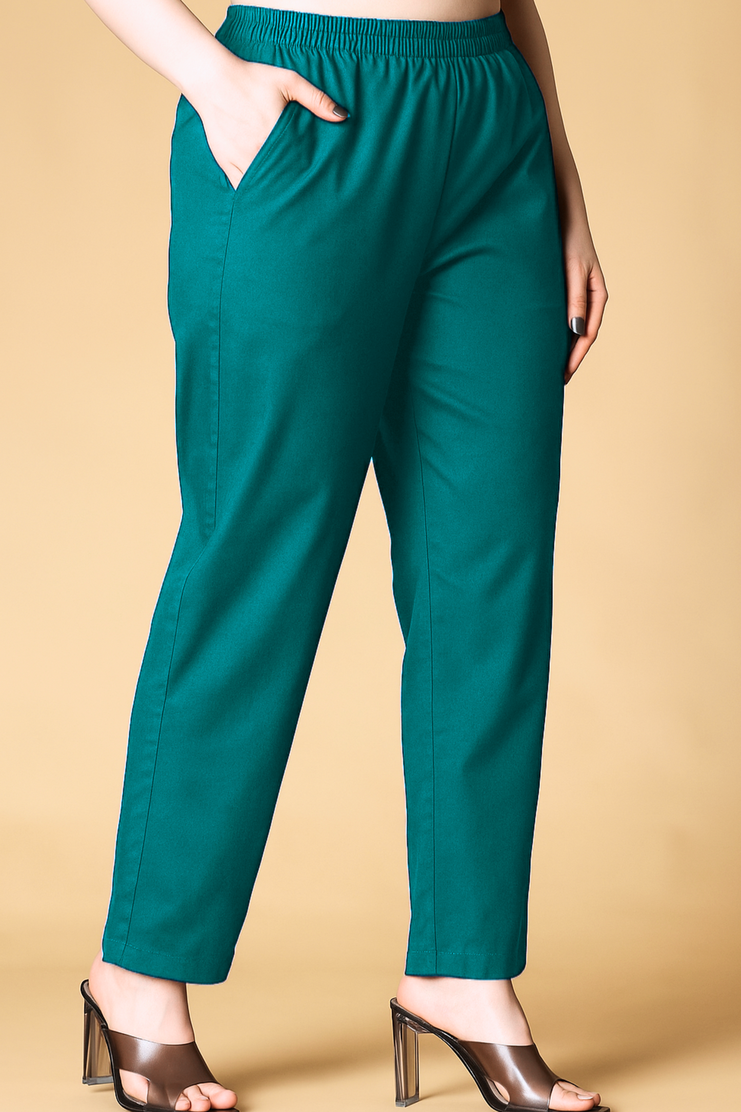 Sea Green Cotton Kurti Pant