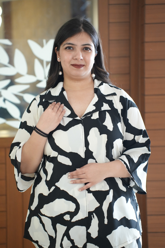 Inked Canvas Printed Co-ord Set