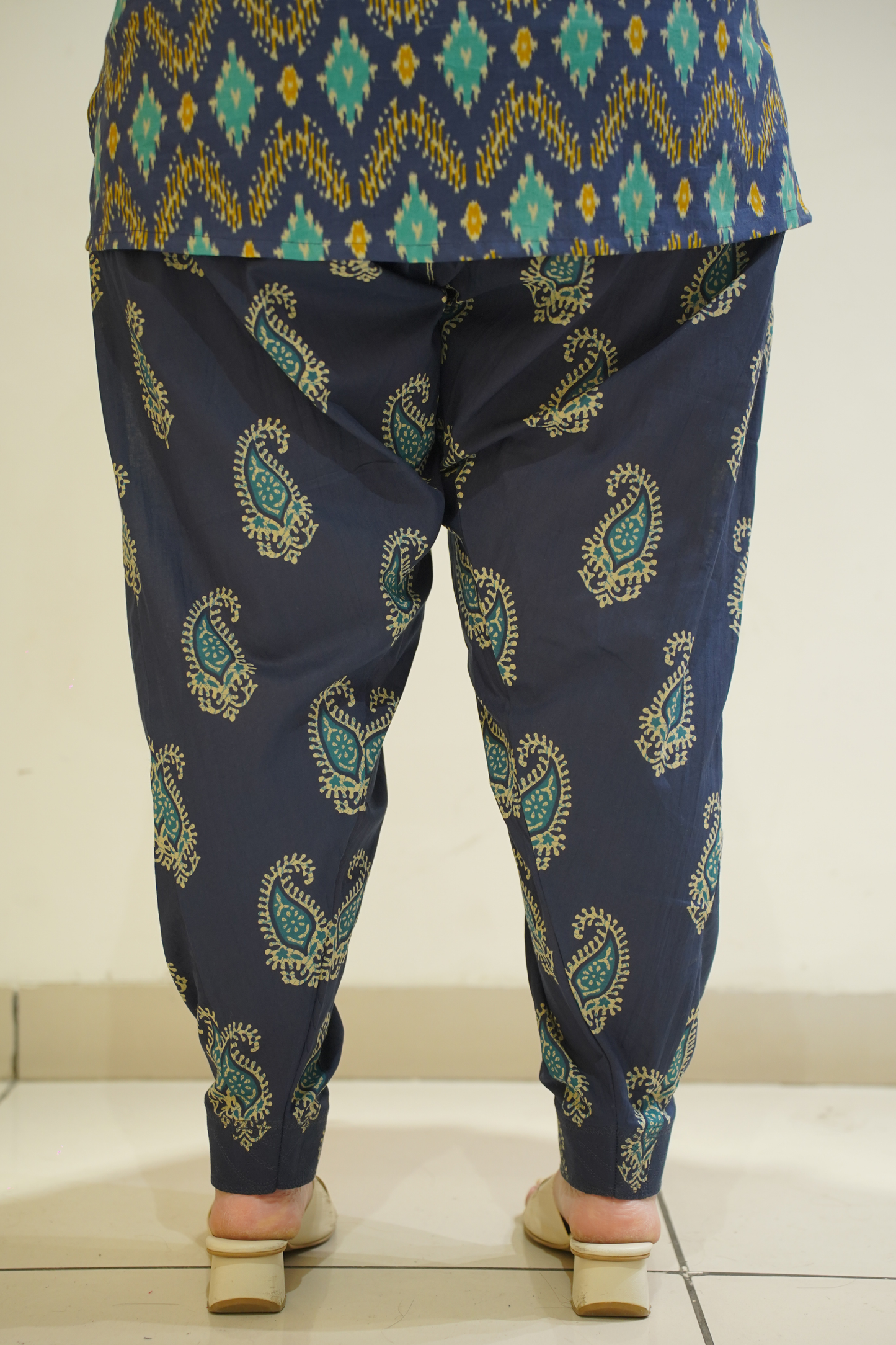 Indigo Fusion Printed Cotton Salwar