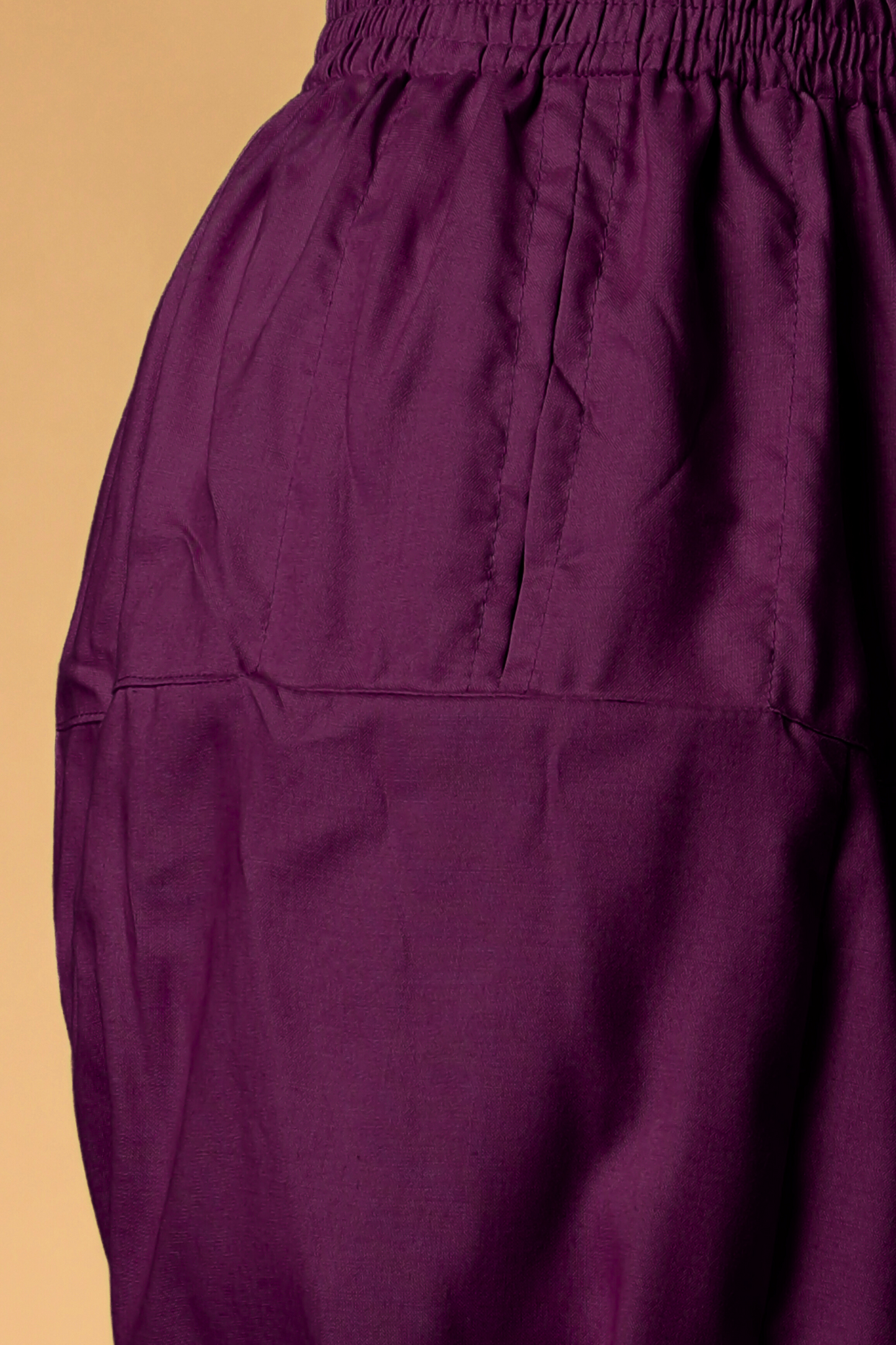 Wine Rayon Pleated Salwar