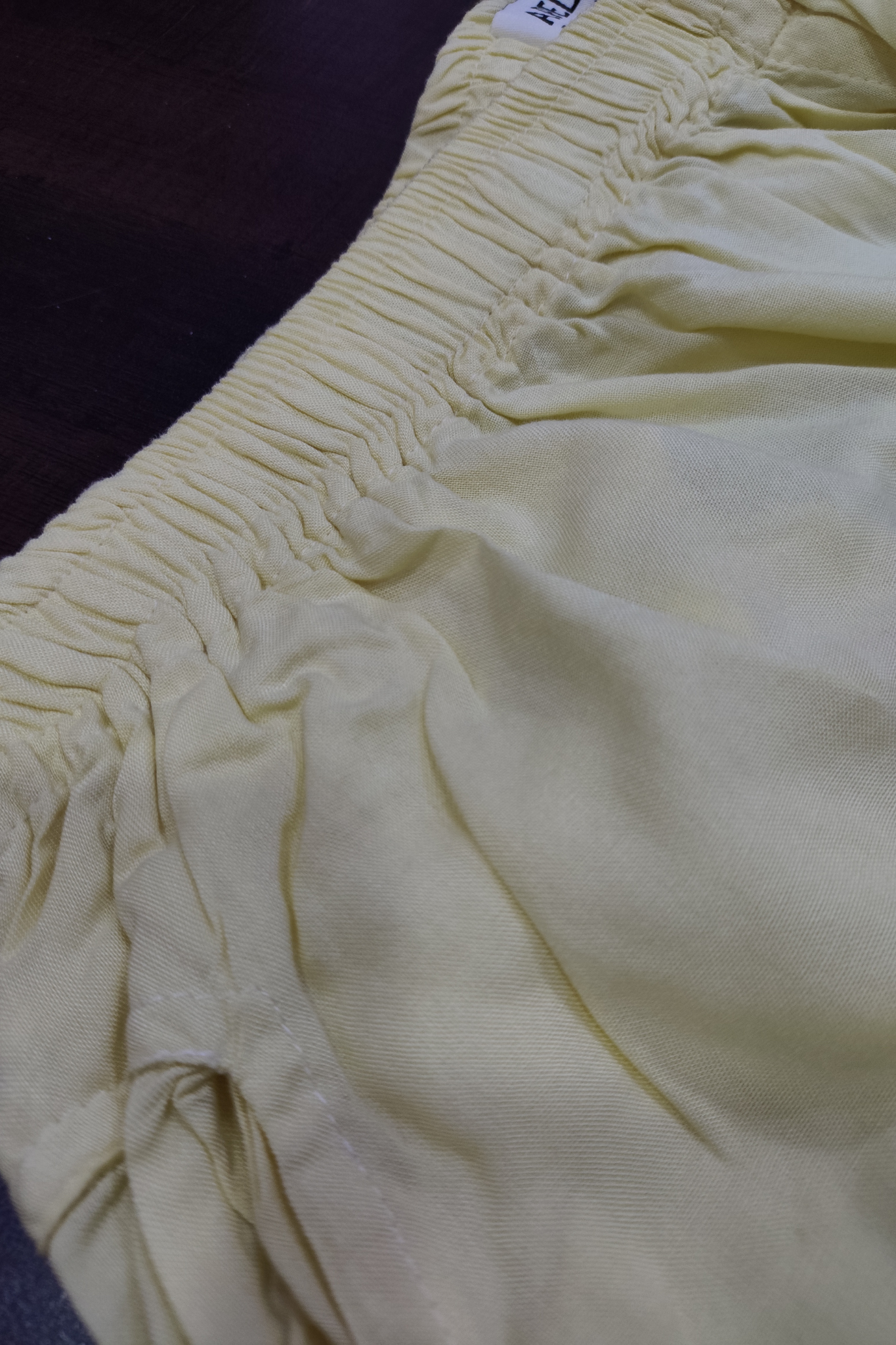 Off White Detailed hemline Rayon Palazzo