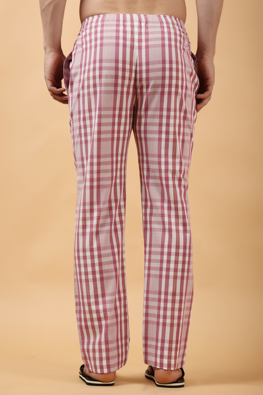 Onion Checked  Cotton Pant Pajama