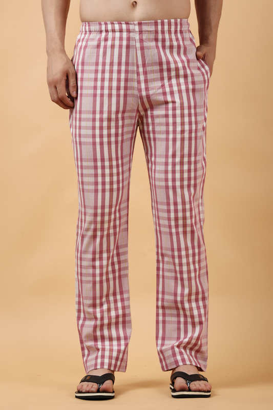 Onion Checked  Cotton Pant Pajama