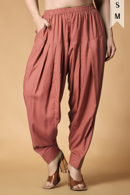 Brick Rayon Pleated Salwar