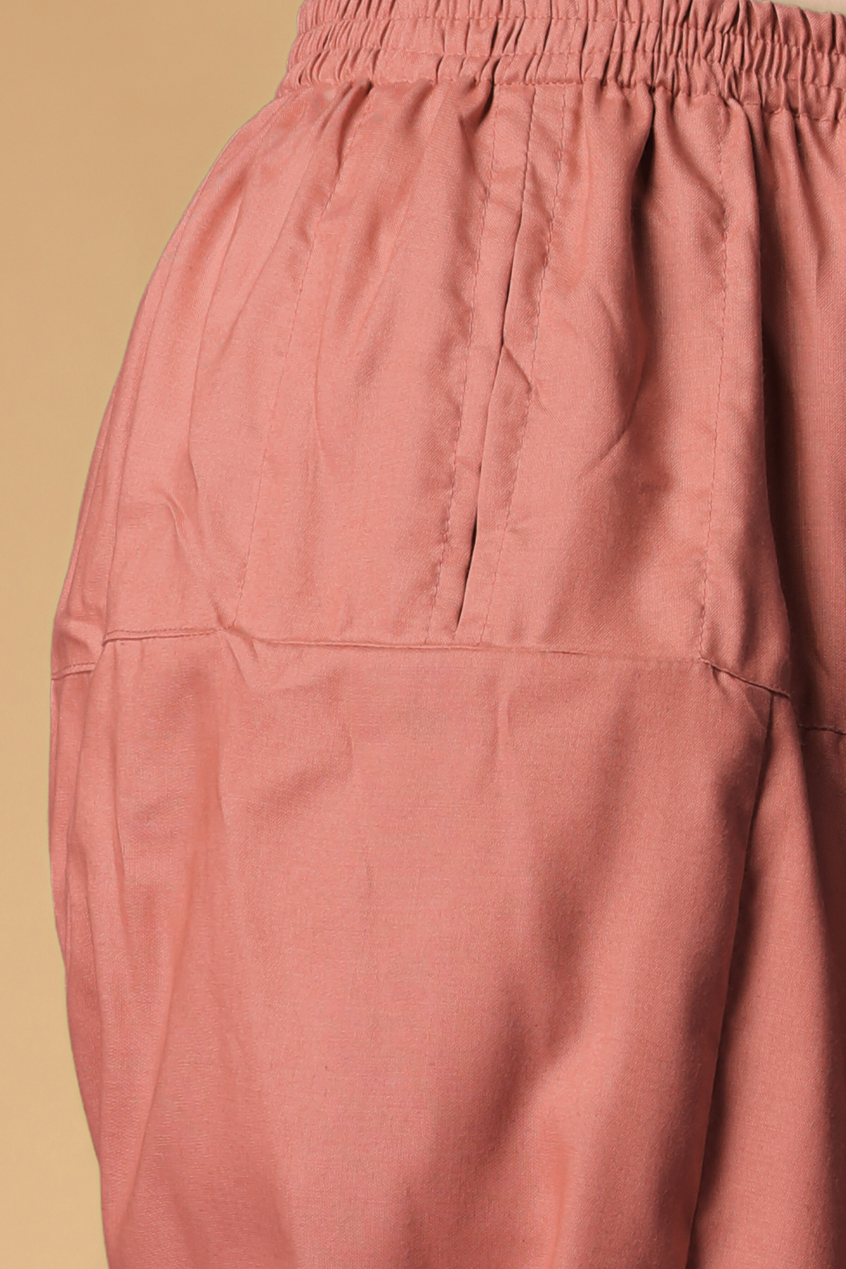 Brick Rayon Pleated Salwar