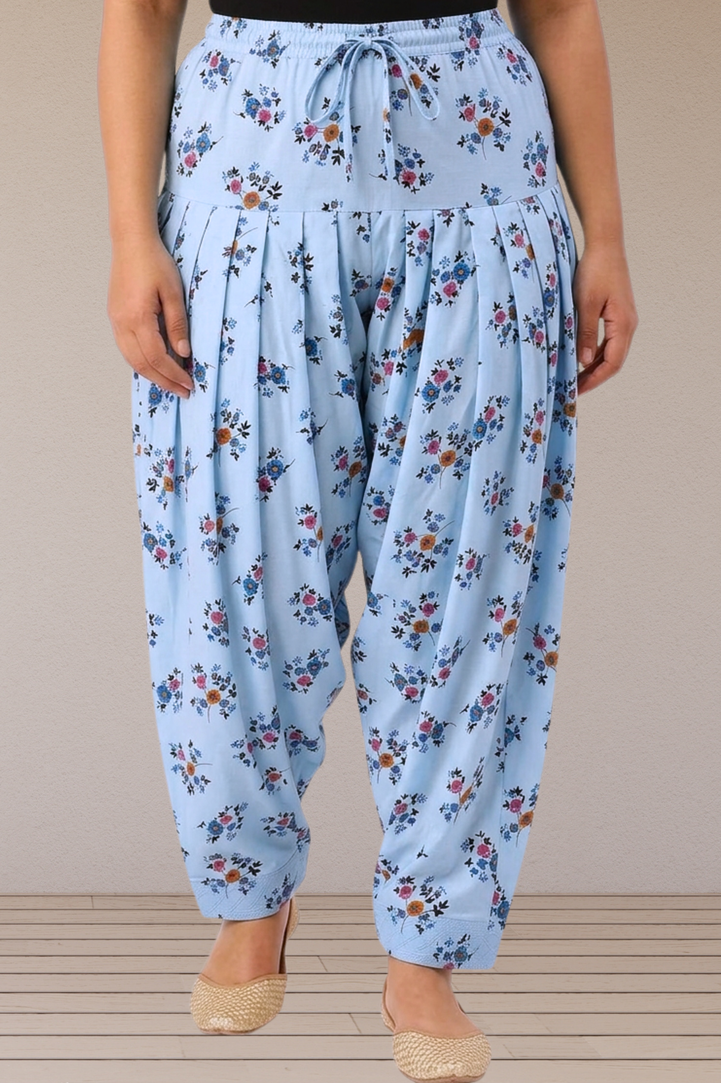 Sky Bloom Cotton Printed Salwar