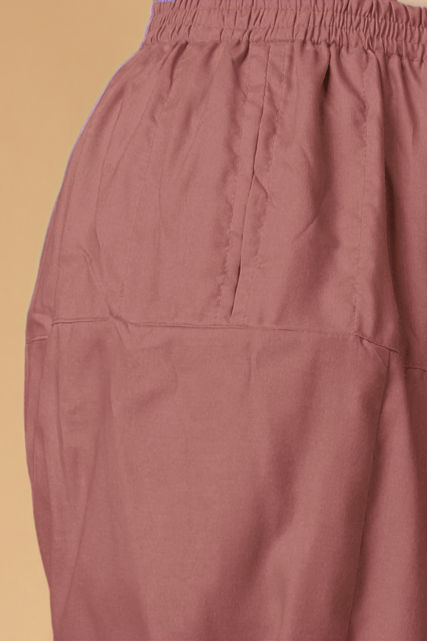 Light Onion Rayon Pleated Salwar