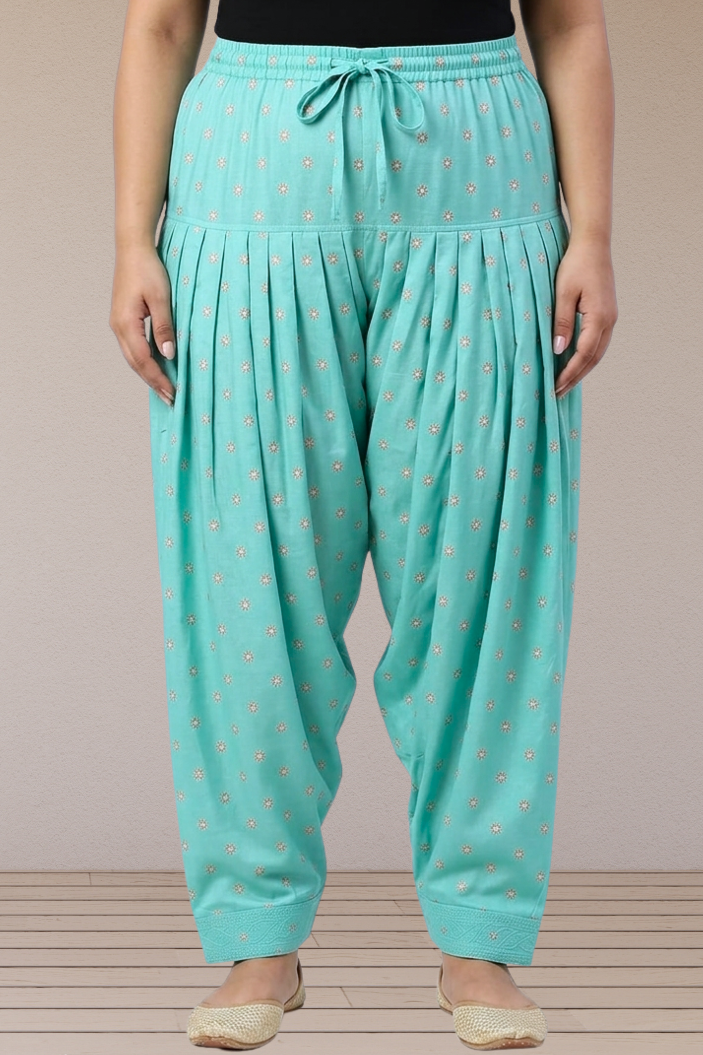 Aqua Buti Cotton Printed Salwar