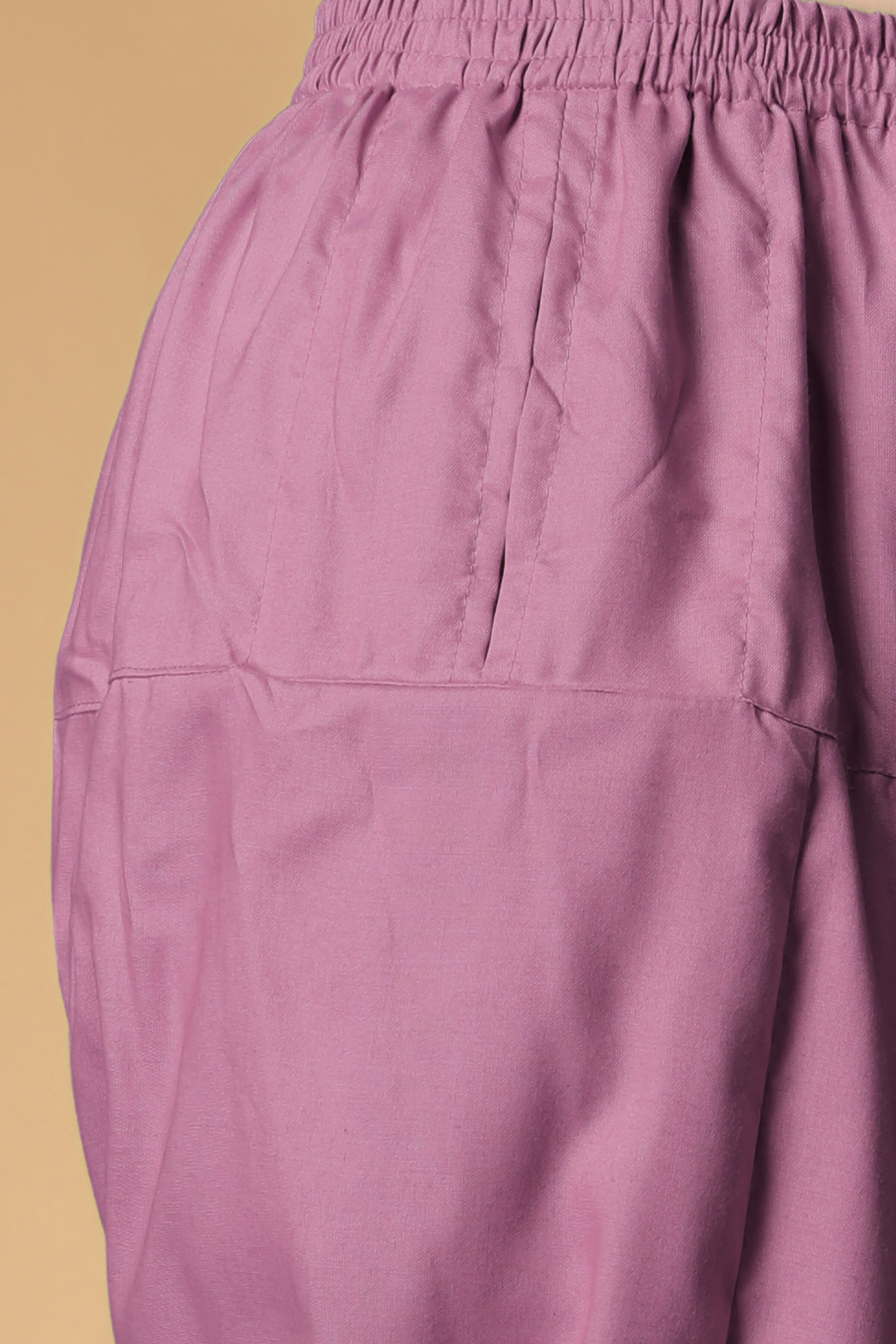 Dark Onion Rayon Pleated Salwar