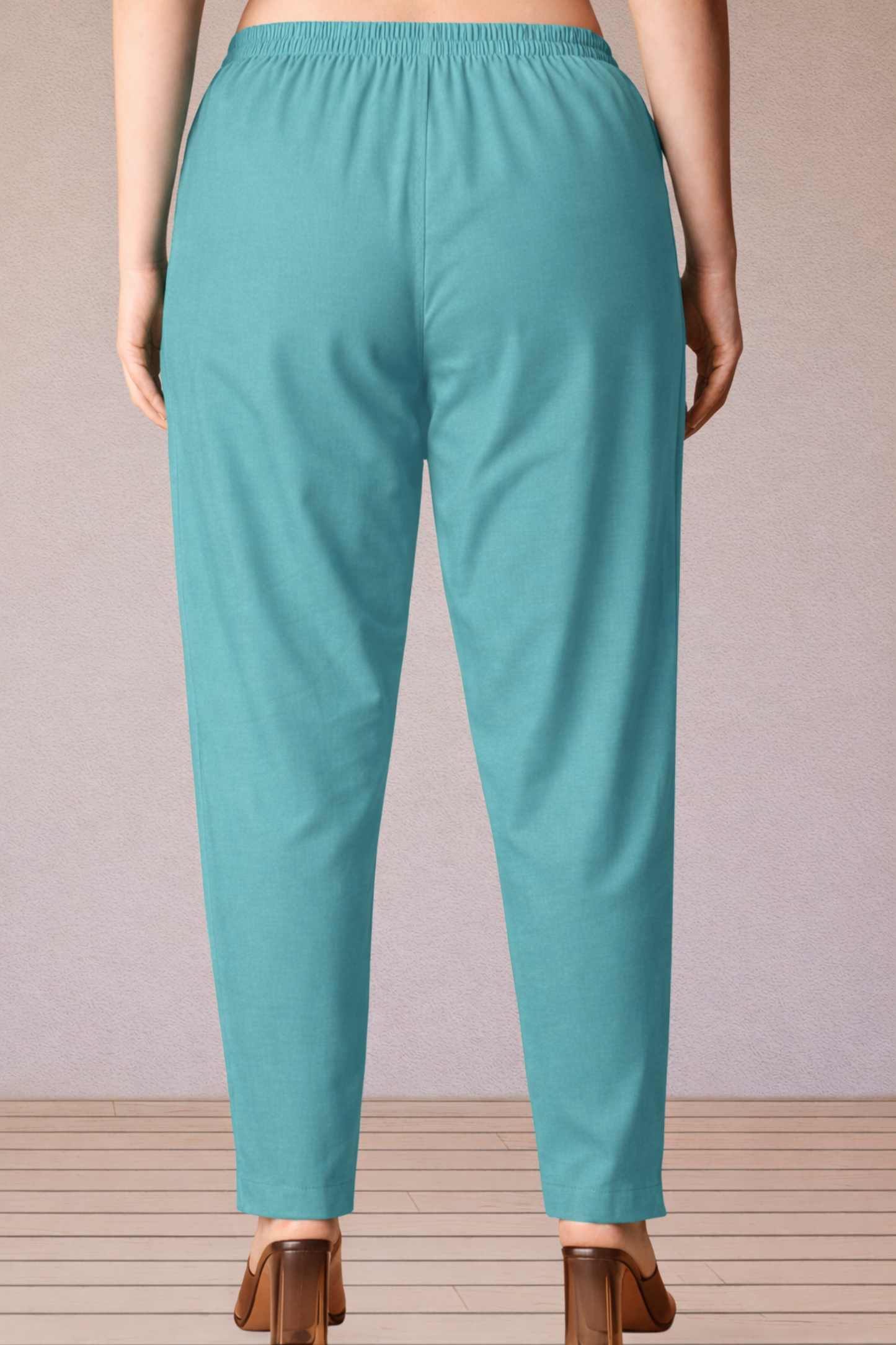 Cobalt Blue Poplin Cotton Pant