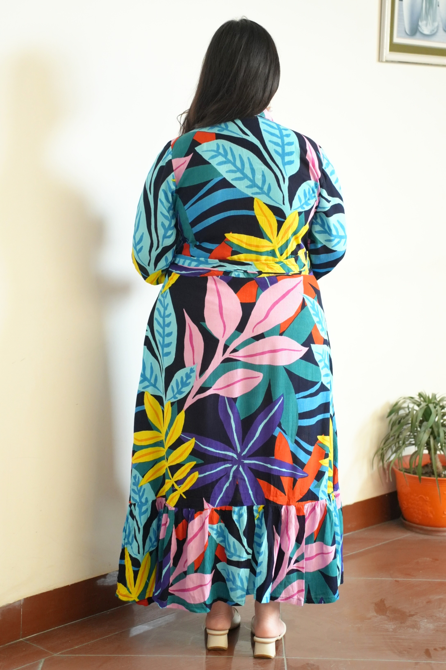 Autumn Carnival Tiered Maxi Dress