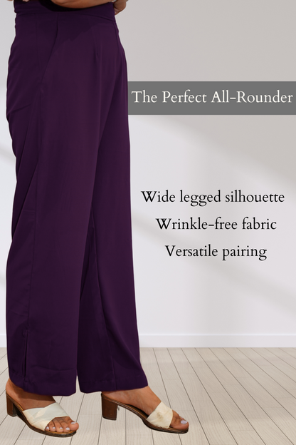 Wine All Day Flared Pants