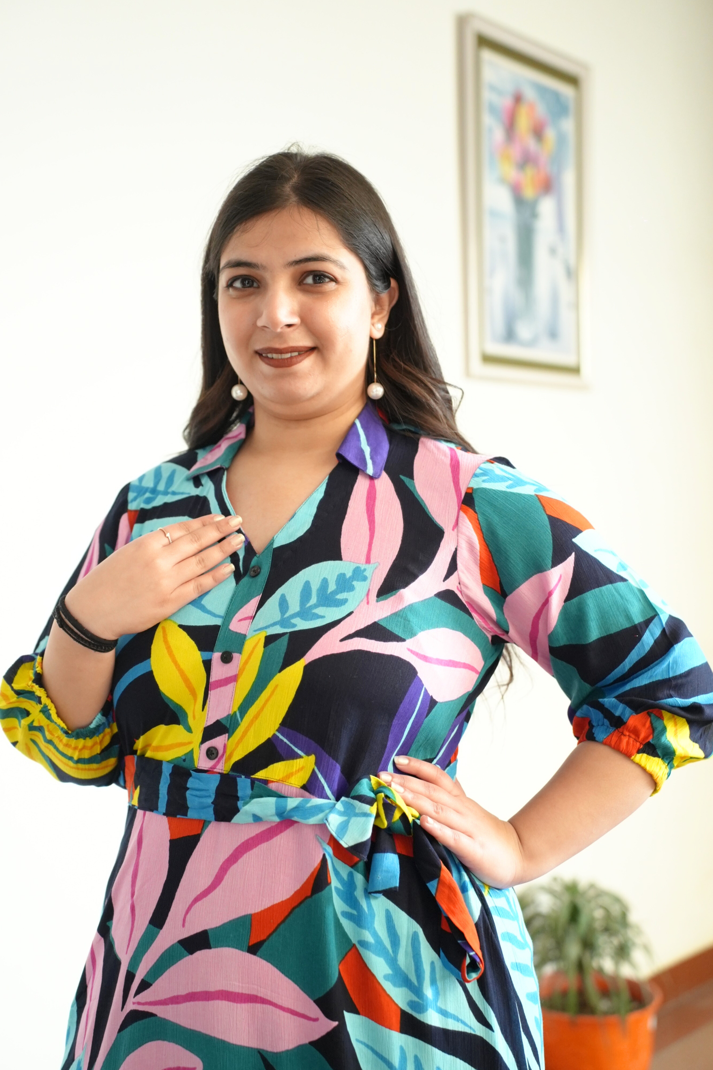 Autumn Carnival Tiered Maxi Dress