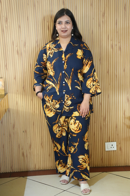 Autumn Noir Floral Co-ord Set