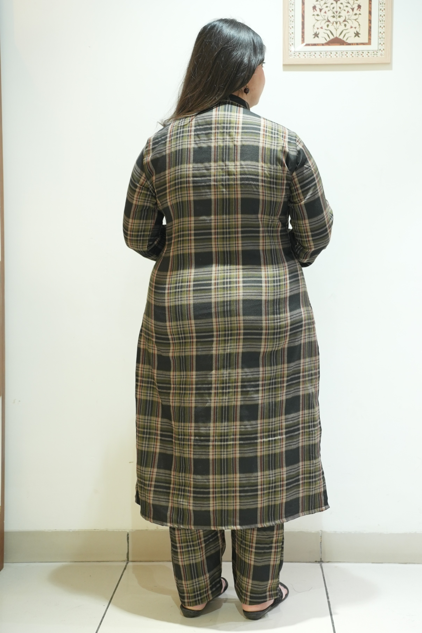 Walnut Ember Woollen Kurta Set