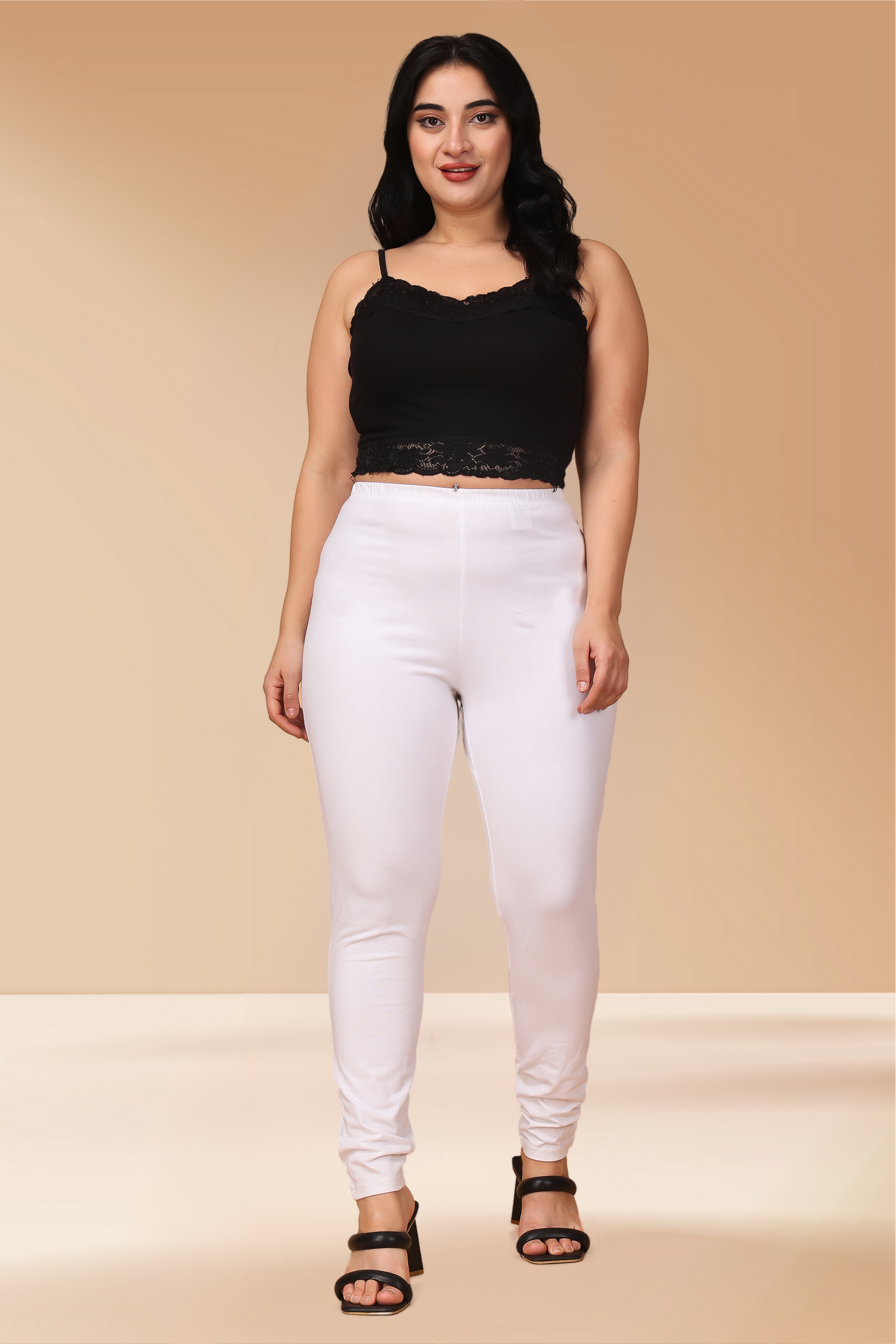 White Cotton Legging