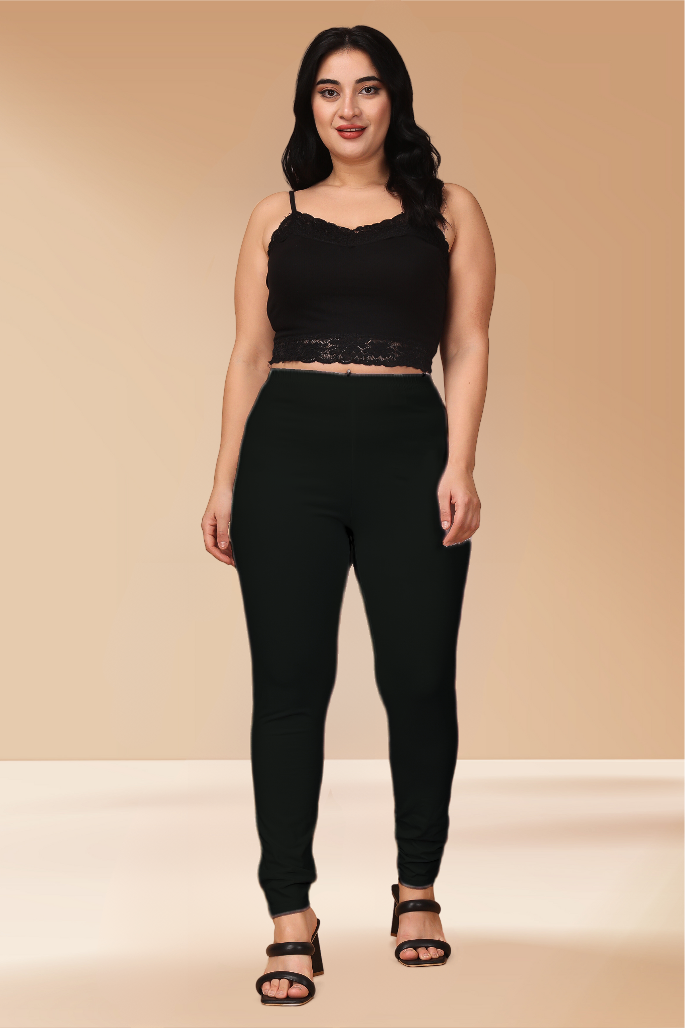 Black Cotton Legging