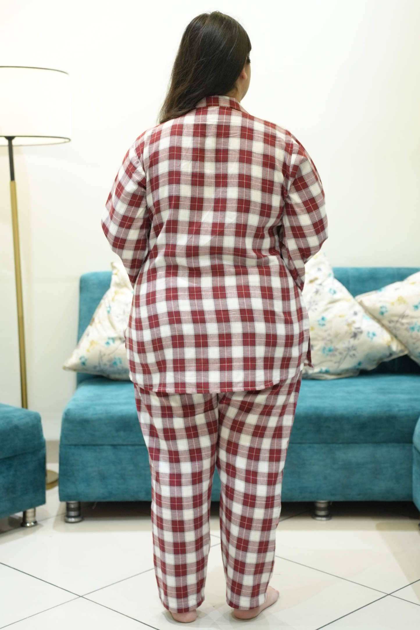 Rust Whisper Woollen Night Suit