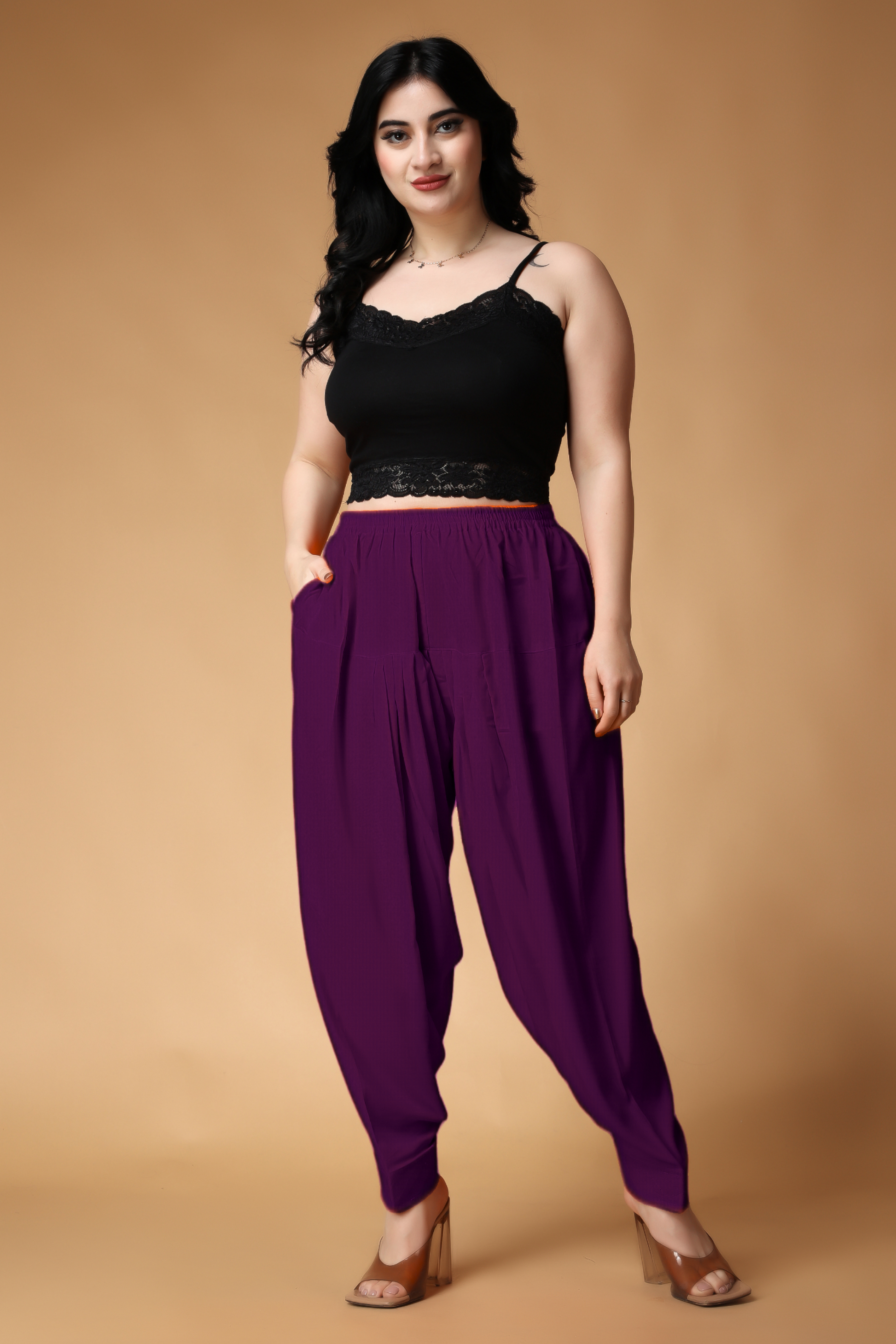 Buy Plus Size ​Straight Rayon Salwar Pants At Apella | Sizes XS to 10 XL | India | Free Delivery | Customized